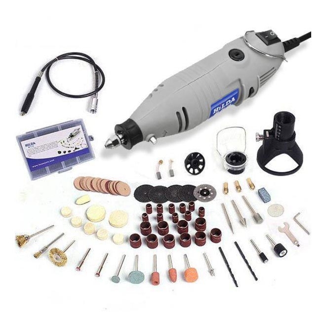 Мини-дрель с аксессуарами 150W/230V