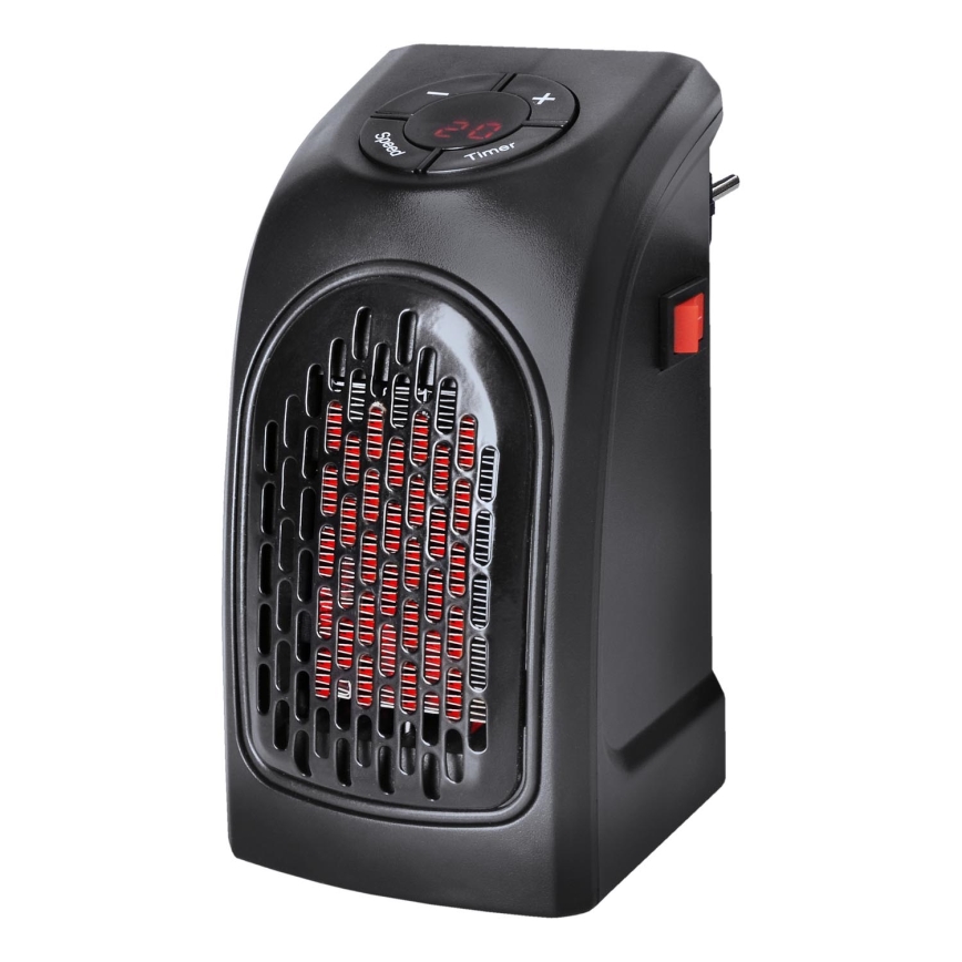 Мини-вентилятор в розетку с керамическим нагревательным элементом 350W/230V