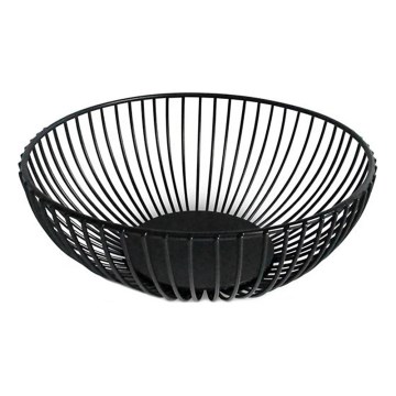 Миска для фруктов KITCHISIMO, диаметр 18 см, чёрная