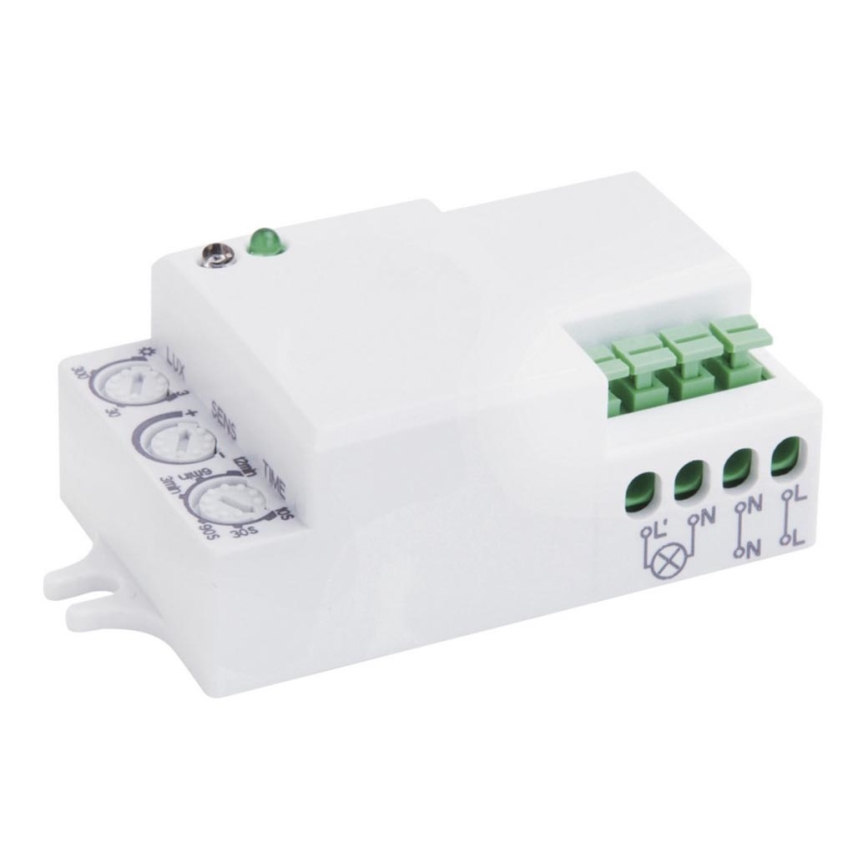 Мікрохвильовий датчик руху MW B 360° 1200W/230V білий