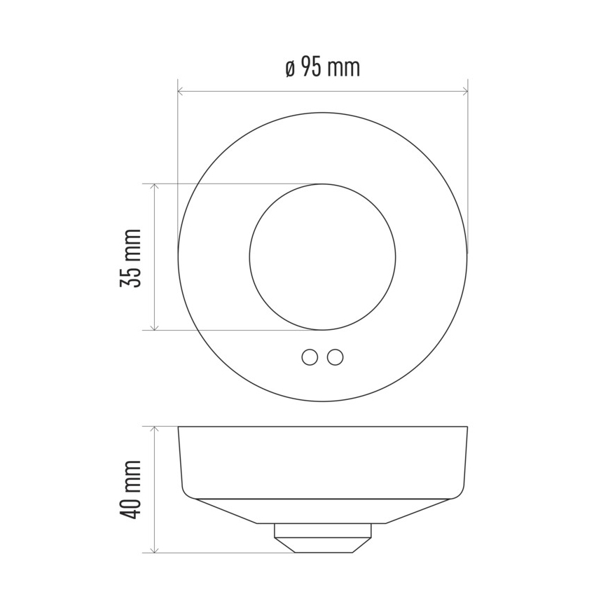 Микроволновый датчик движения MW B 360В° 1200W/230V белый