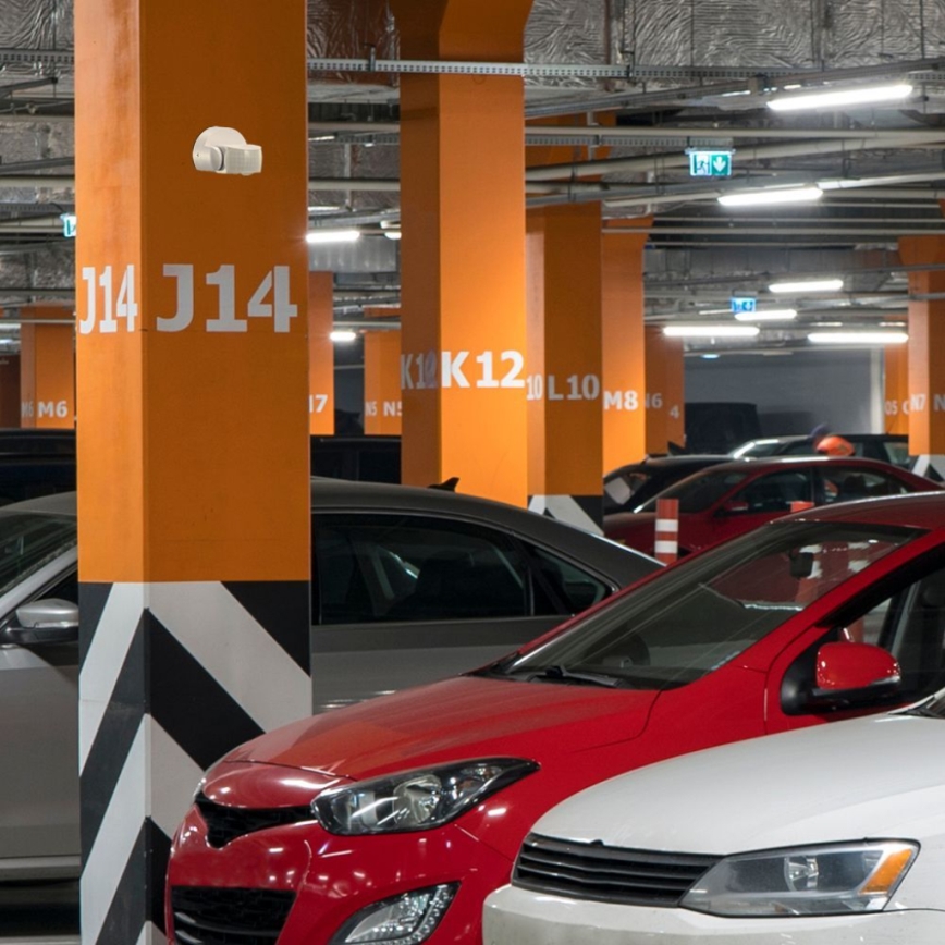 Микроволновый уличный датчик движения 180° 230V IP65 белый