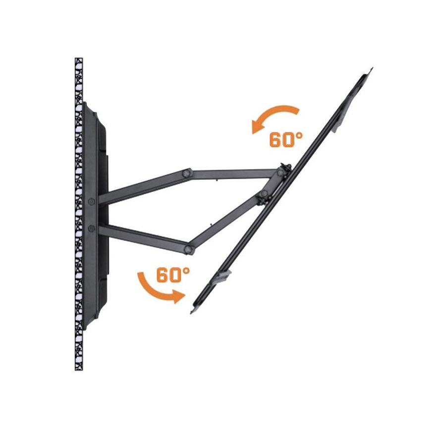 MK FLORIA MKF-17DP641 - Кронштейн для ТВ с шарниром 80 черный