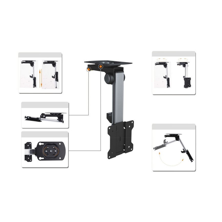 MK FLORIA MKF-17DS220 - Потолочное крепление для телевизора 46 чёрное