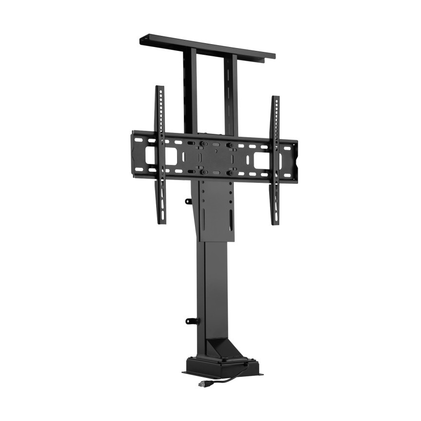MK FLORIA MKF-19DM648 - Підлоговий кронштейн для ТВ з шарніром 37-65 чорний SCHUKO + пульт дистанційного керування
