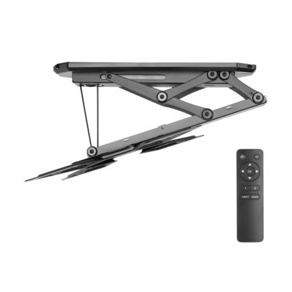 MK FLORIA MKF-20DM444 - Розумний стельовий кронштейн для телевізора 55 чорний Wi-Fi TUYA + пульт дистанційного керування