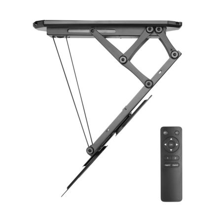 MK FLORIA MKF-20DM444 - Розумний стельовий кронштейн для телевізора 55 чорний Wi-Fi TUYA + пульт дистанційного керування