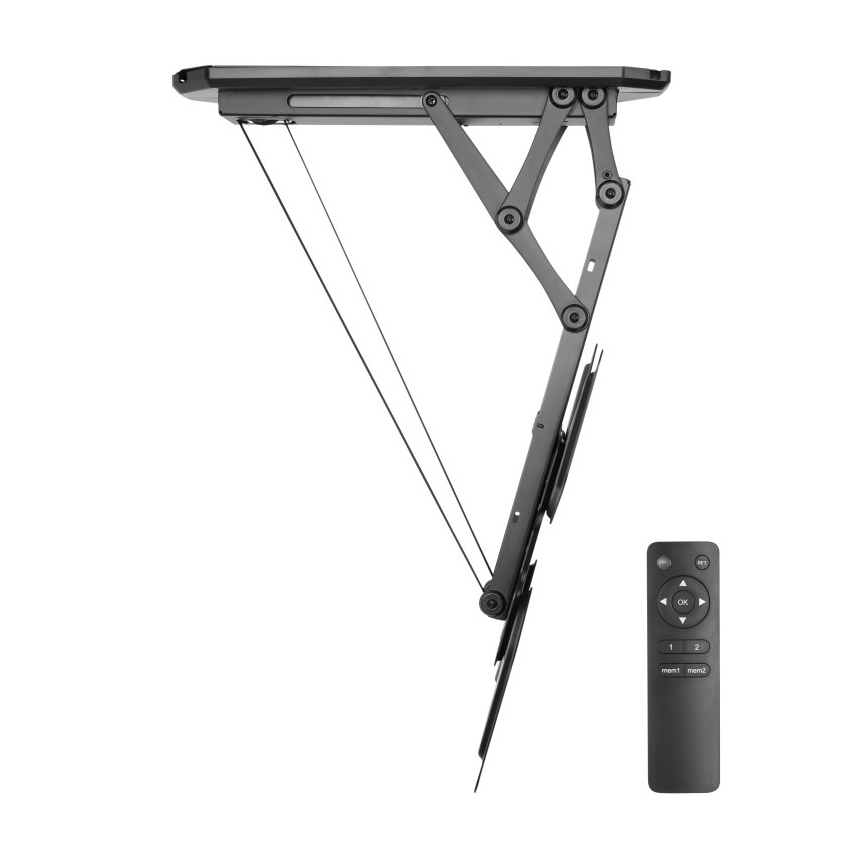 MK FLORIA MKF-20DM444 - Розумний стельовий кронштейн для телевізора 55 чорний Wi-Fi TUYA + пульт дистанційного керування