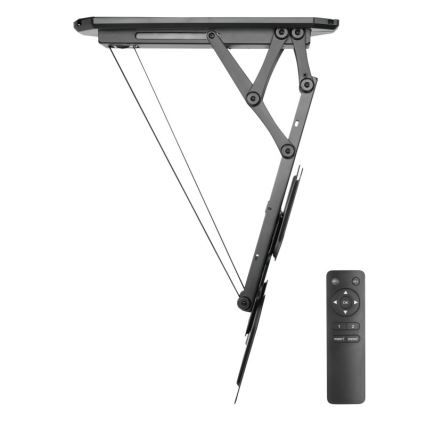 MK FLORIA MKF-20DM444 - Умный настенный кронштейн для ТВ 55" черный Wi-Fi TUYA + дистанционное управление