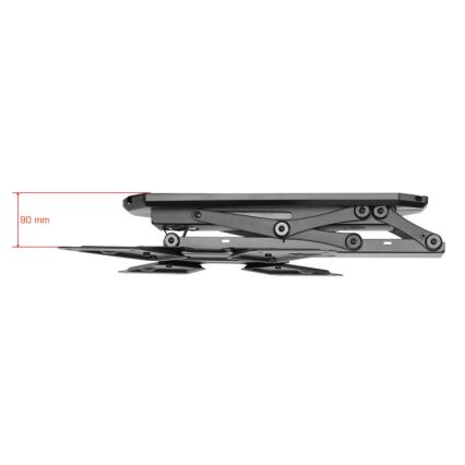 MK FLORIA MKF-20DM444 - Умный настенный кронштейн для ТВ 55" черный Wi-Fi TUYA + дистанционное управление
