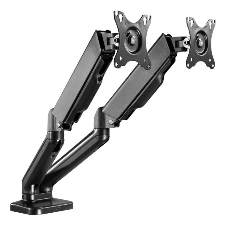 MK FLORIA MKF-21DP113S2 - Регулируемый кронштейн для двух 32 мониторов, черный