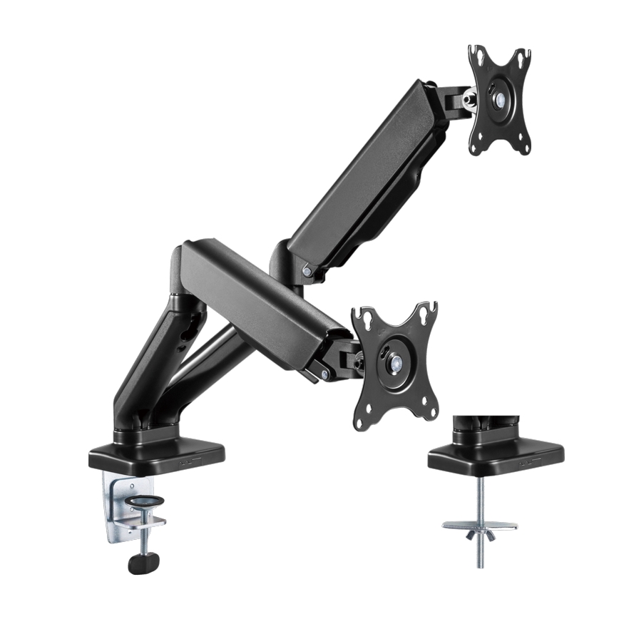 MK FLORIA MKF-21DP113S2 - Регулируемый кронштейн для двух 32 мониторов, черный