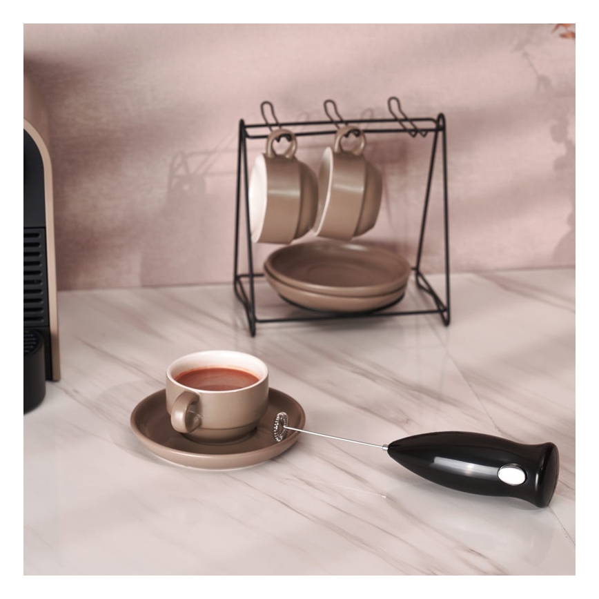 MK FLORIA MKF-23MF10B - Вспениватель молока 2xAA черный