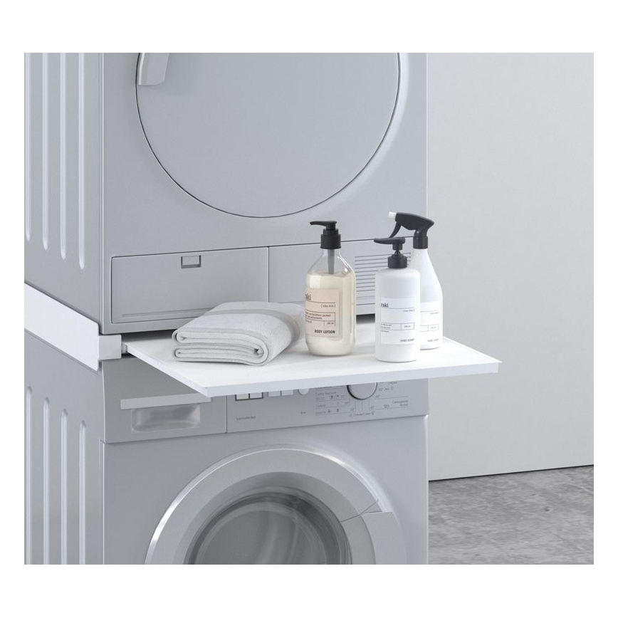 MK FLORIA MKF-23MZ601 - Проміжна деталь для пральної та сушильної машини з висувним механізмом 60 см білий