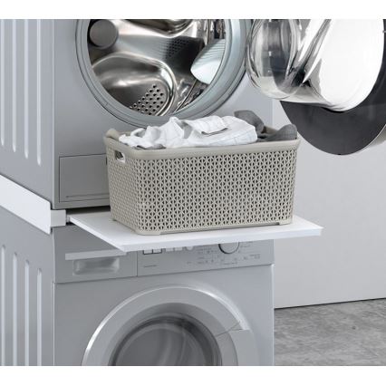 MK FLORIA MKF-23MZ601 - Проміжна деталь для пральної та сушильної машини з висувним механізмом 60 см білий