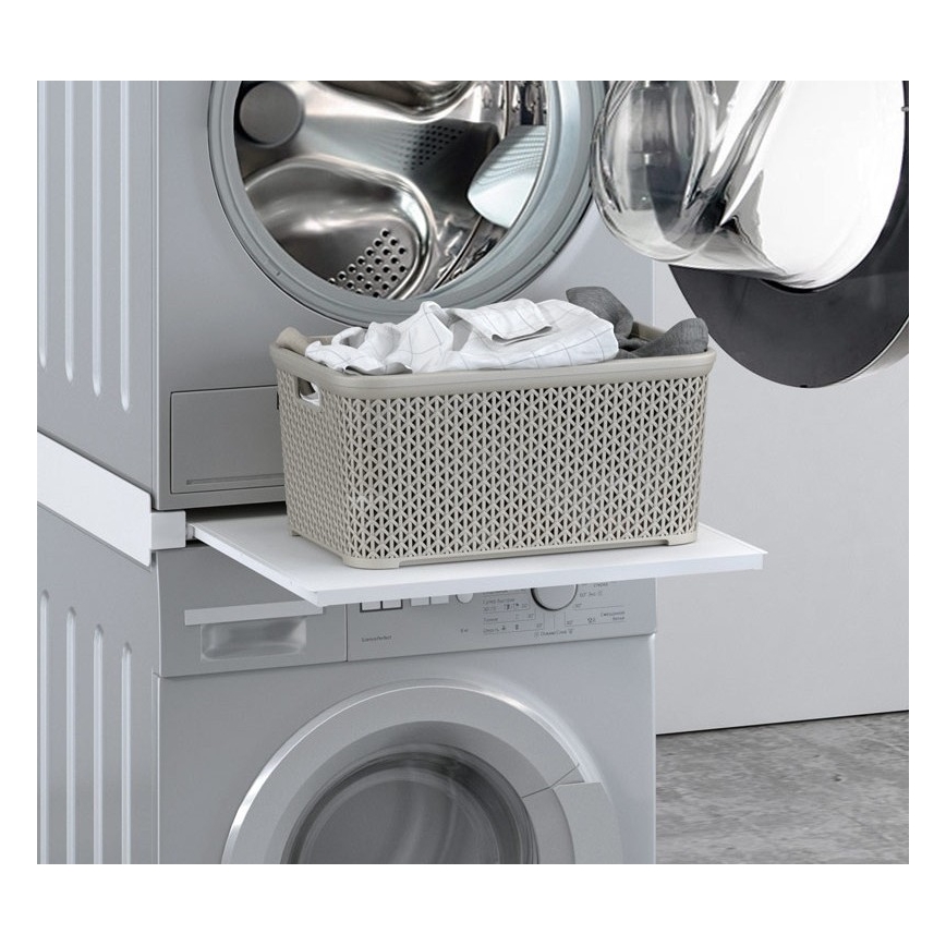 MK FLORIA MKF-23MZ601 - Проміжна деталь для пральної та сушильної машини з висувним механізмом 60 см білий