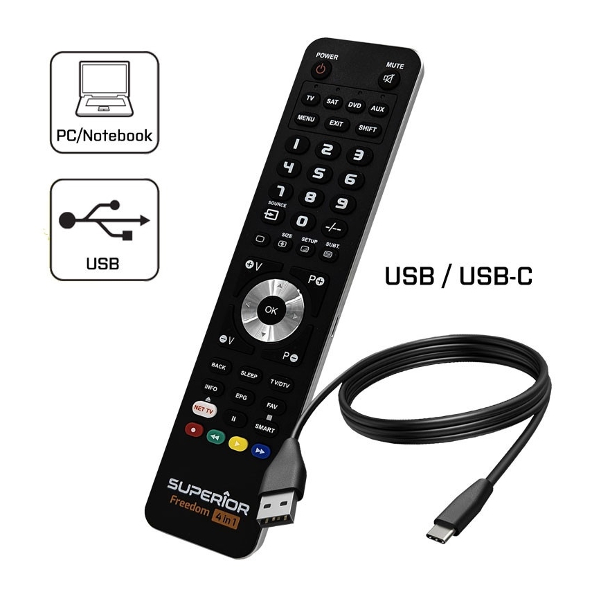 MK FLORIA Superior FREEDOM 4в1 USB - Пульт дистанційного керування 4в1 USB