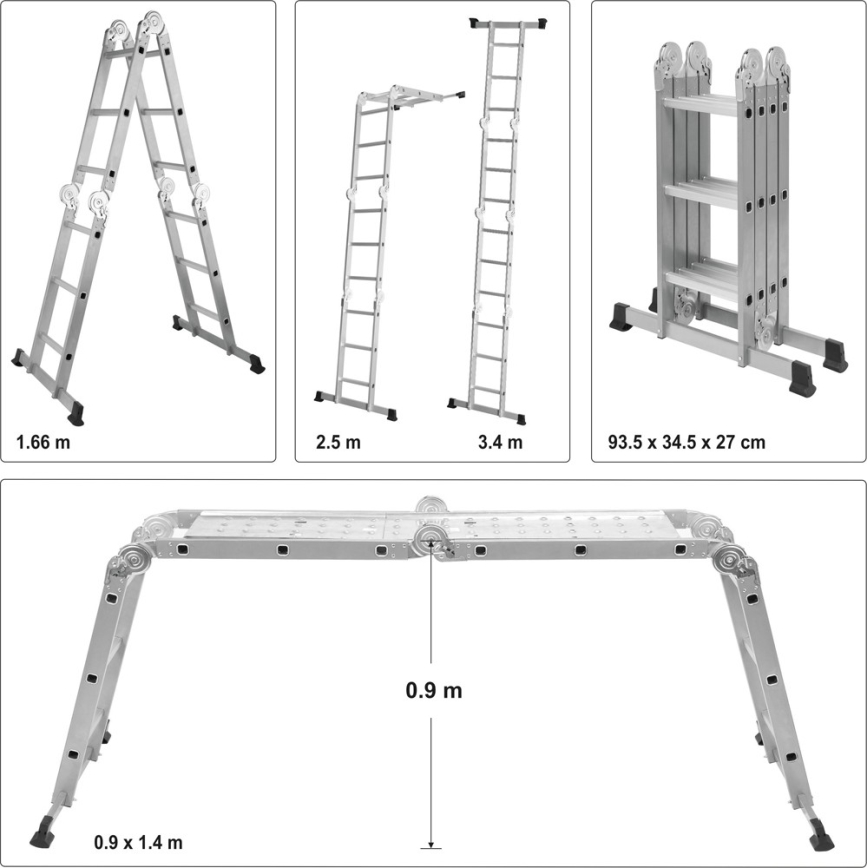 Многофункциональная лестница 3,4 м