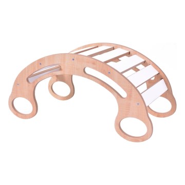 Многофункциональные качели Монтессори белые/клен