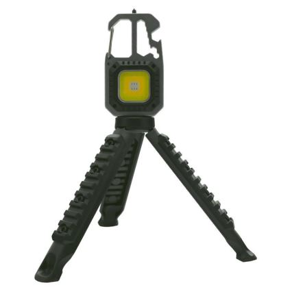 Многофункциональный светодиодный аккумуляторный фонарь с подставкой LED/USB-C 400 мАч
