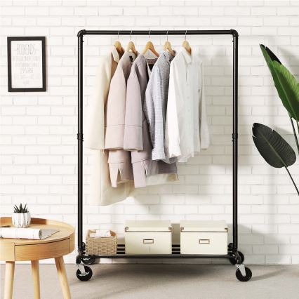 Мобільна підлогова вішалка LINEA, чорна