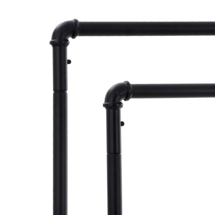 Мобільна підлогова вішалка LINEA чорна