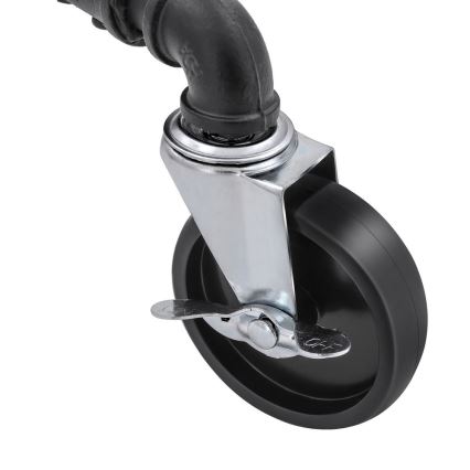 Мобільна підлогова вішалка LINEA чорна