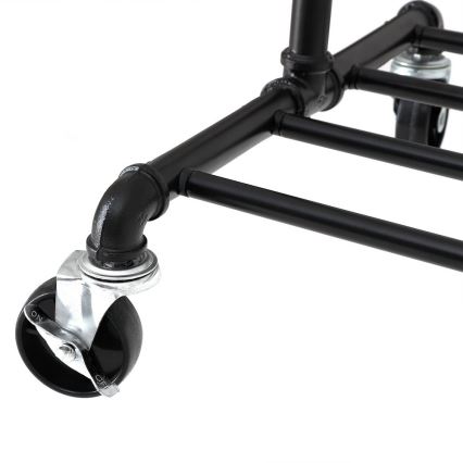 Мобільна підлогова вішалка LINEA, чорна