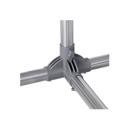 Мобільна підлогова вішалка LINEA срібляста