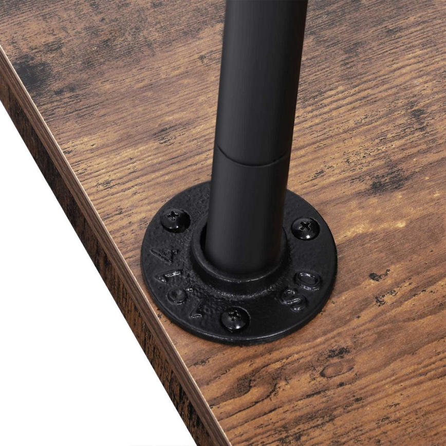 Мобільна підлогова вішалка LINEA коричнева/чорна