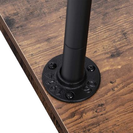 Мобільна підлогова вішалка LINEA коричнева/чорна