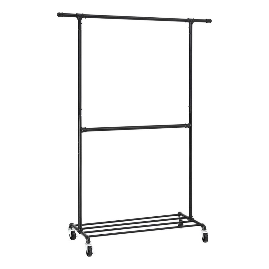 Мобильная напольная вешалка LINEA — чёрная
