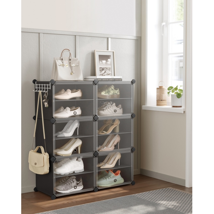 Модульный стеллаж с отделениями BOXIFY, черный