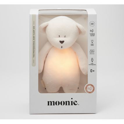 Moonie - Іграшка-комфортер з мелодією і світлом ведмежа 2.0 cream