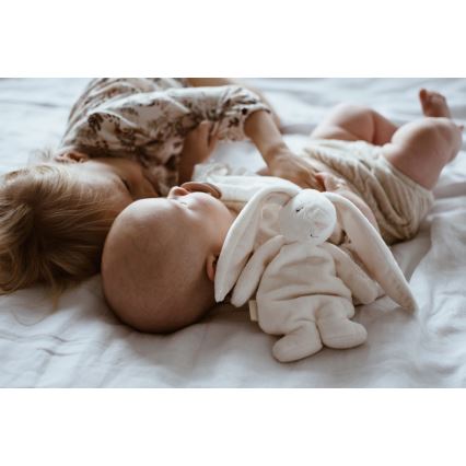 Moonie - Іграшка-комфортер з мелодією і світлом зайчик 2.0 cream