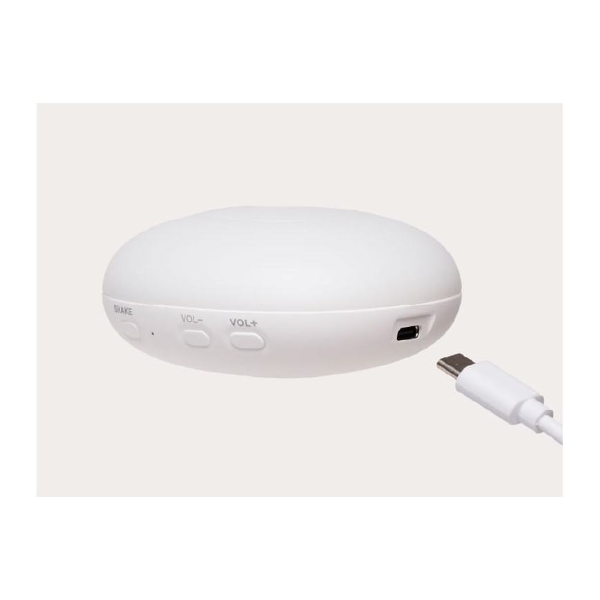 Moonie - Іграшка-комфортер з мелодією і світлом зайчик 2.0 organic grey