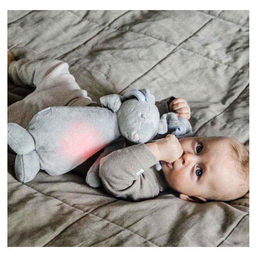 Moonie - Іграшка-комфортер з мелодією і світлом зайчик сріблястий