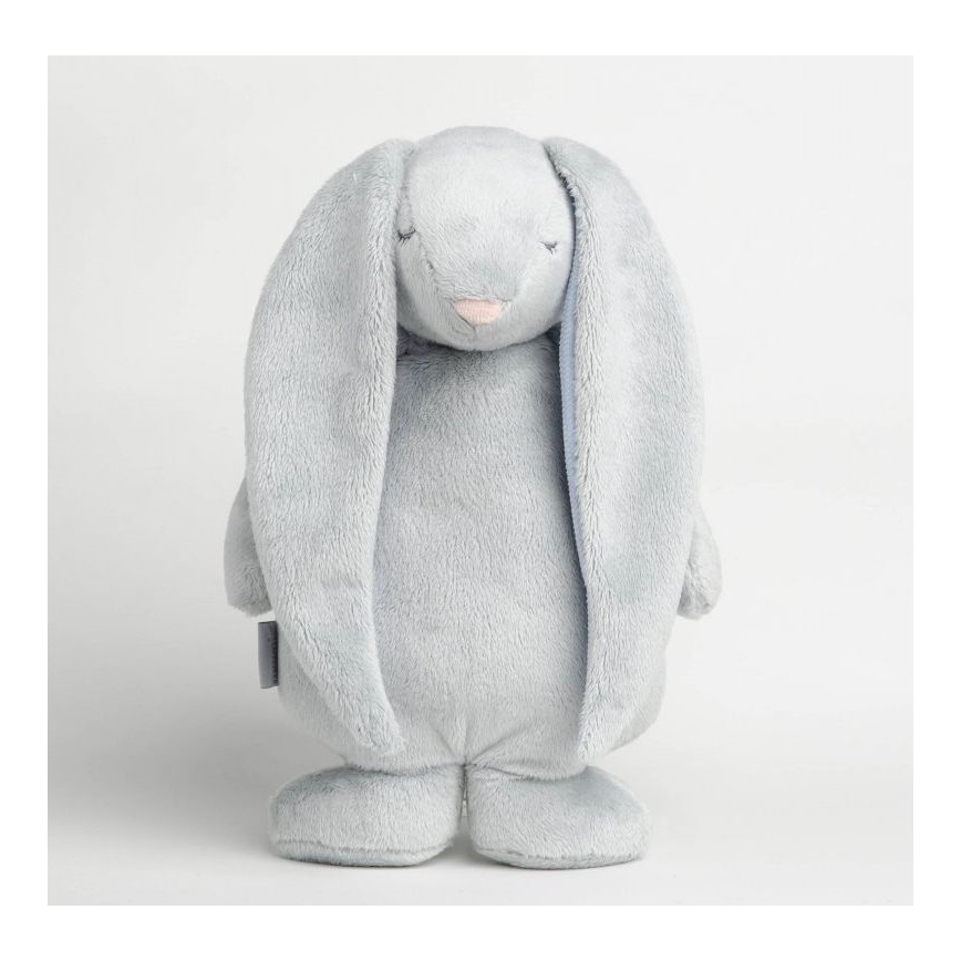 Moonie - Іграшка-комфортер з мелодією і світлом зайчик сріблястий