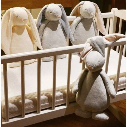 Moonie - Іграшка-комфортер з мелодією і світлом зайчик світло-сірий