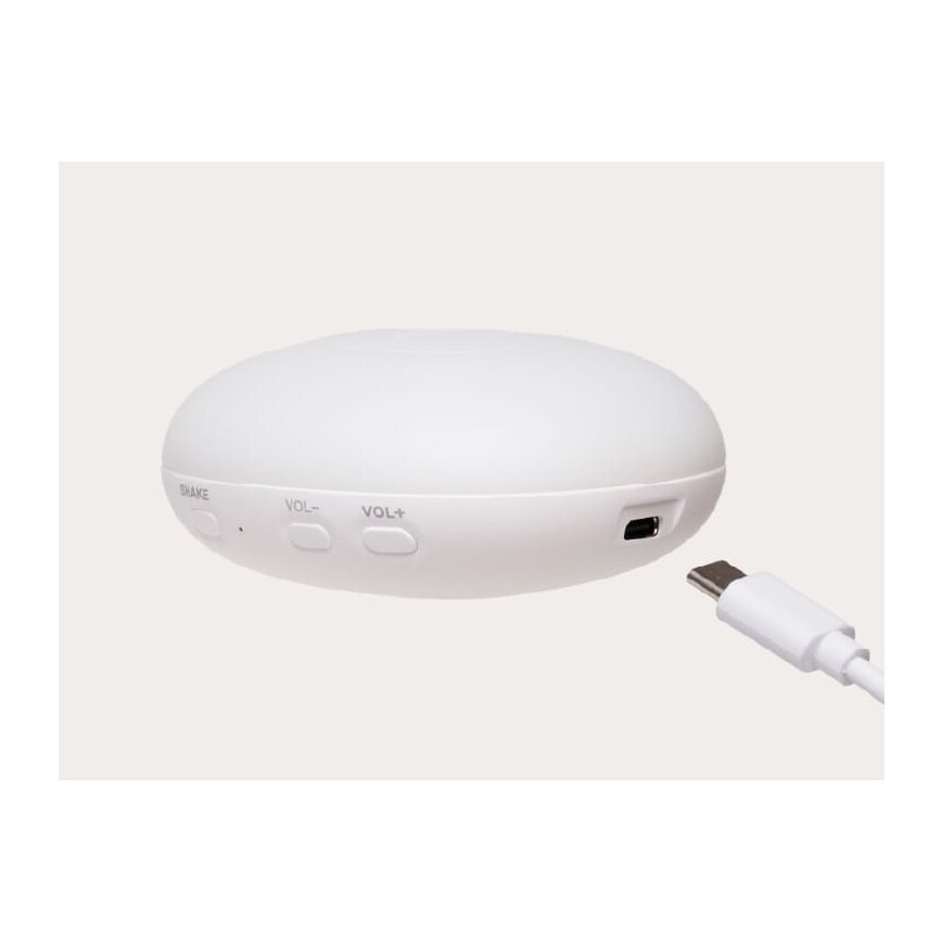 Moonie - Игрушка для засыпания с музыкой и светом 2.0 кролик органическая роза