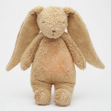 Moonie - Игрушка для засыпания с музыкой и светом кролик 2.0 органический капучинo