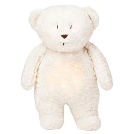 Moonie - Игрушка для засыпания с музыкой и светом белый медвежонок