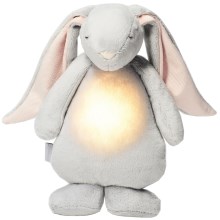 Moonie - Іграшка-комфортер з мелодією і світлом зайчик світло-сірий