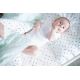 MOTHERHOOD - Постільна білизна бавовняна муслінова до дитячого ліжечка Pro-Washed двочастинна синій