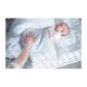 MOTHERHOOD - Постільна білизна бавовняна муслінова до дитячого ліжечка Pro-Washed двочастинна сірий