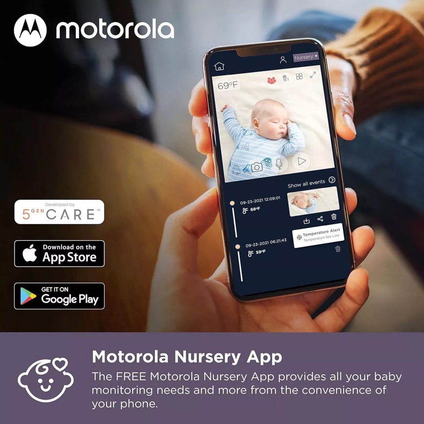 Motorola VM65X - Умная аккумуляторная радионяня Wi-Fi