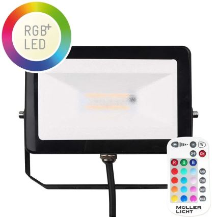 Müller-Licht - LED RGBW Вуличний прожектор з регулюванням яскравості LED/10W/230V IP65 + пульт дистанційного керування
