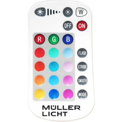 Müller-Licht - LED RGBW Вуличний прожектор з регулюванням яскравості LED/10W/230V IP65 + пульт дистанційного керування