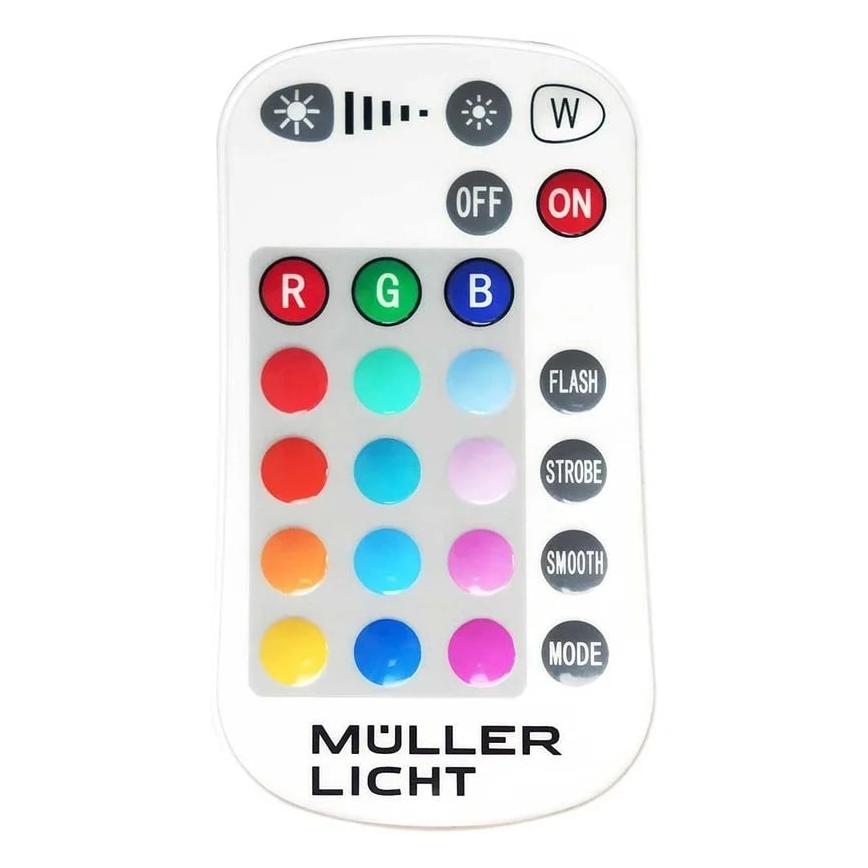 Müller-Licht - LED RGBW Вуличний прожектор з регулюванням яскравості LED/10W/230V IP65 + пульт дистанційного керування