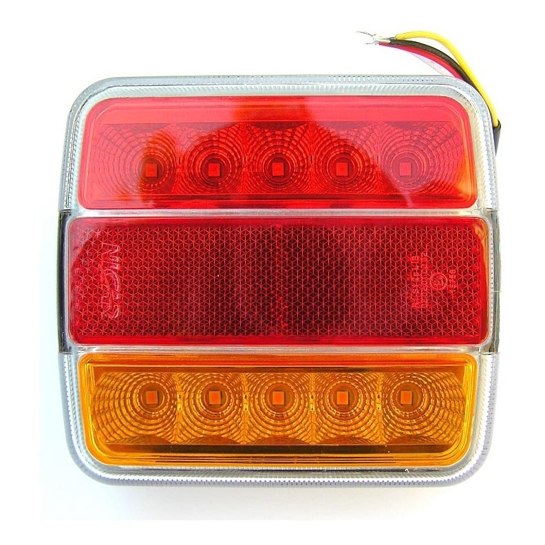 Мультифункціональні LED фари заднього ходу MULTI LED/1,5W/12V IP65 червоний/помаранчевий